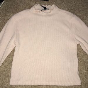 Pink cropped Forever 21 sweater